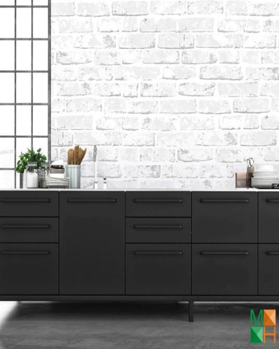 Giấy dán tường Hàn Quốc 3D giả gạch màu trắng đẹp 70137-2 Giấy dán tường Hàn Quốc 3D giả gạch màu trắng đẹp 70137-2