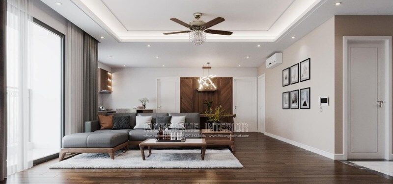 Sofa góc gỗ hiện đại mang đến vẻ đẹp sang trọng cho phòng khách